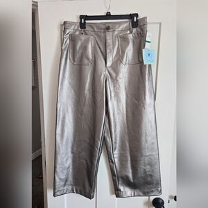 CeCe Metallic Silver Pants